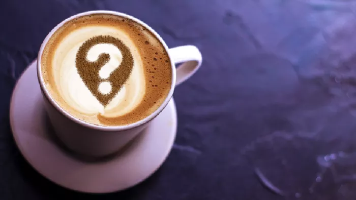 Coffee Cup Question Mark