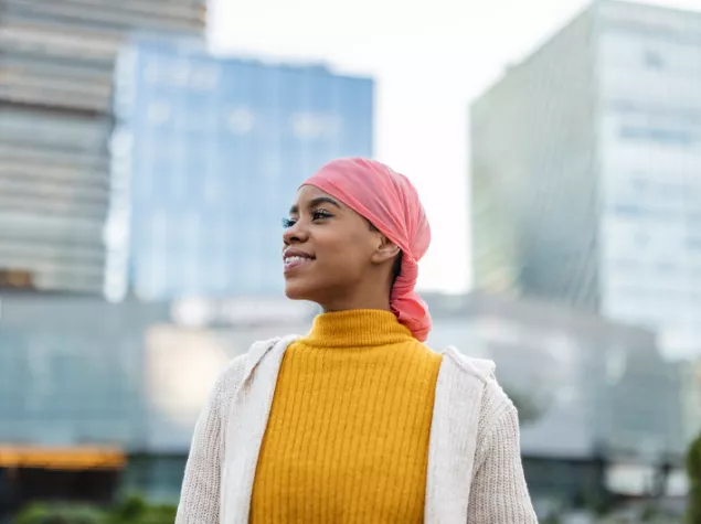 Lady with scarf