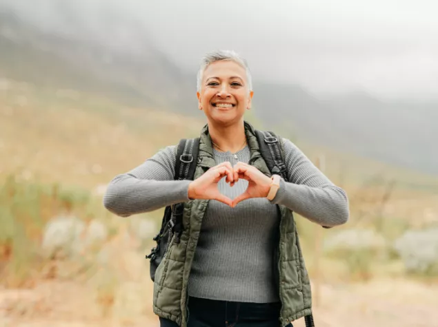 lady hiking