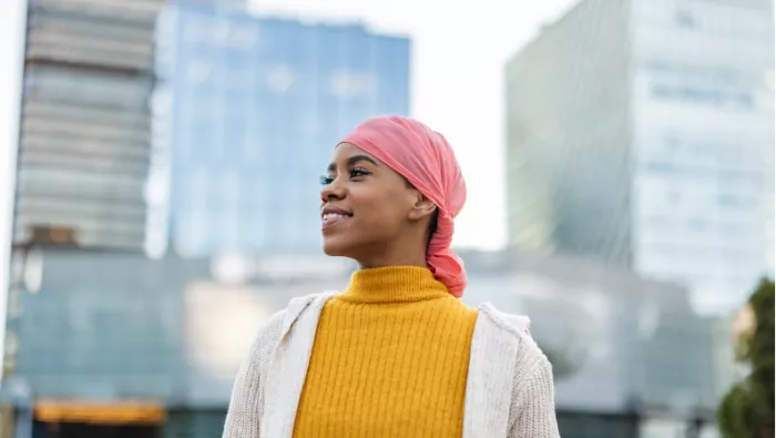 Lady with scarf