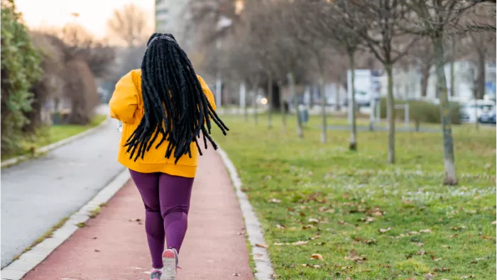 Lady jogging