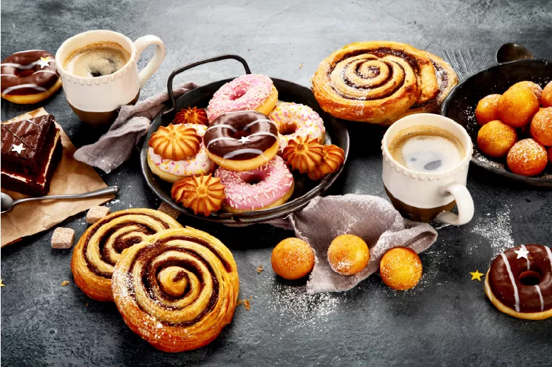 Pastries selection