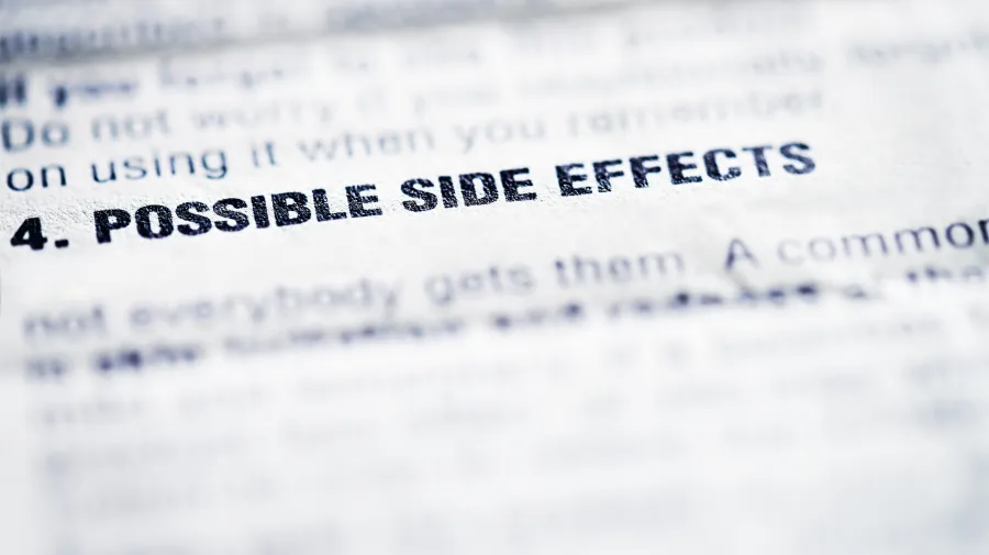 Side effects text